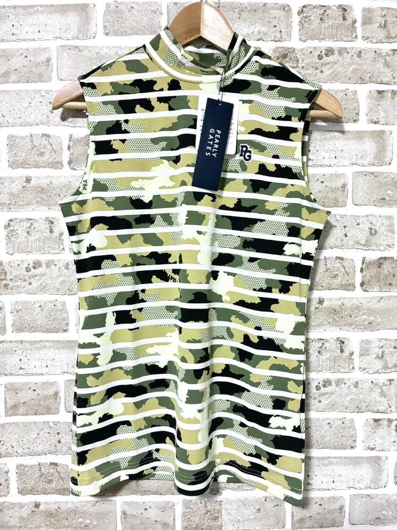 フォロー割 新品 パーリーゲイツ レディース ノースリーブモックネック サイズ1