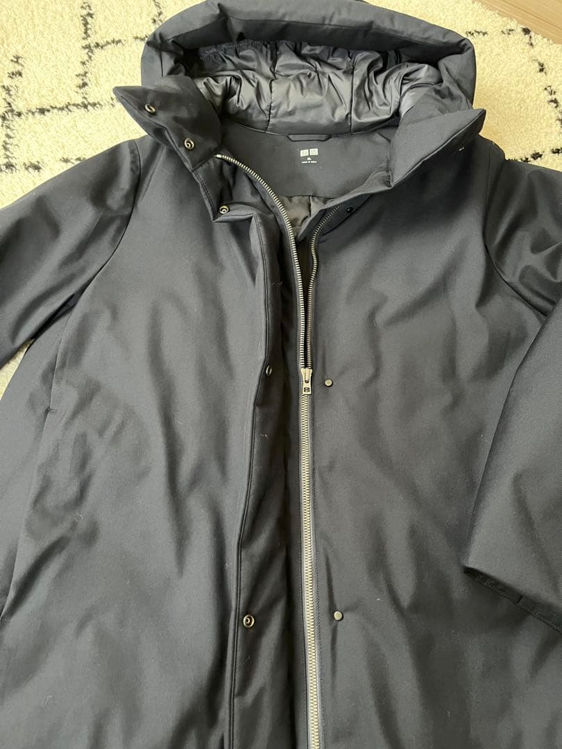 ＊新品＊UNIQLO ハイブリッドダウンショート コートネイビー XL