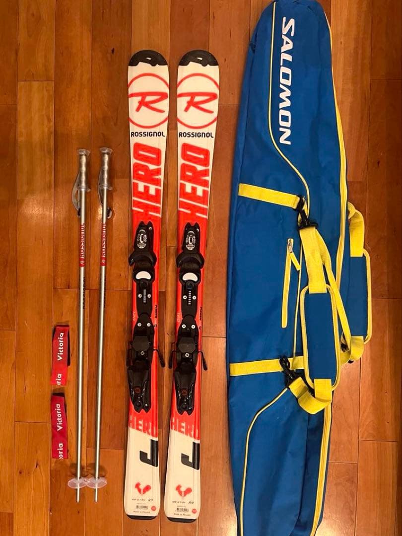 Rossignol ロシニョール HERO 120cm ジュニア スキーバッグ付