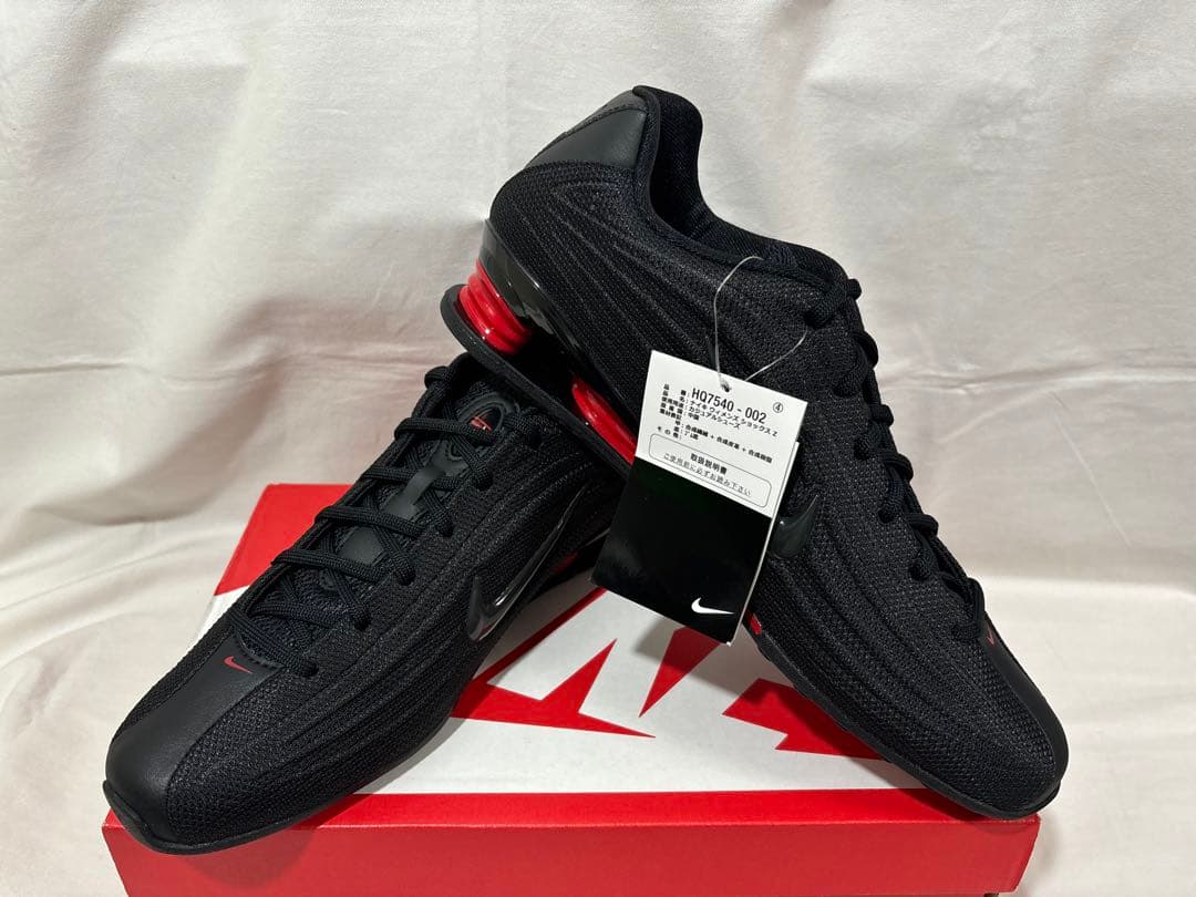 nike w shox z black red 27.5 ショックス ブラック