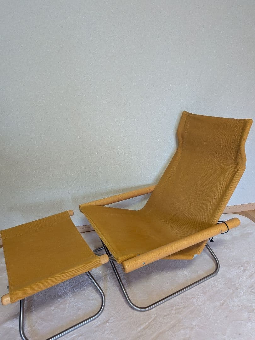 ニーチェアX オットマン付き ナチュラル/キャメル Nychair X