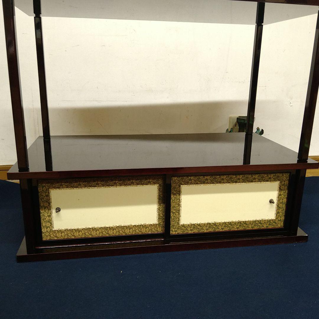 sarrodyAJ44 紹鴎棚 組立式 溜漆塗 専用紙箱 棚物 茶道具 武