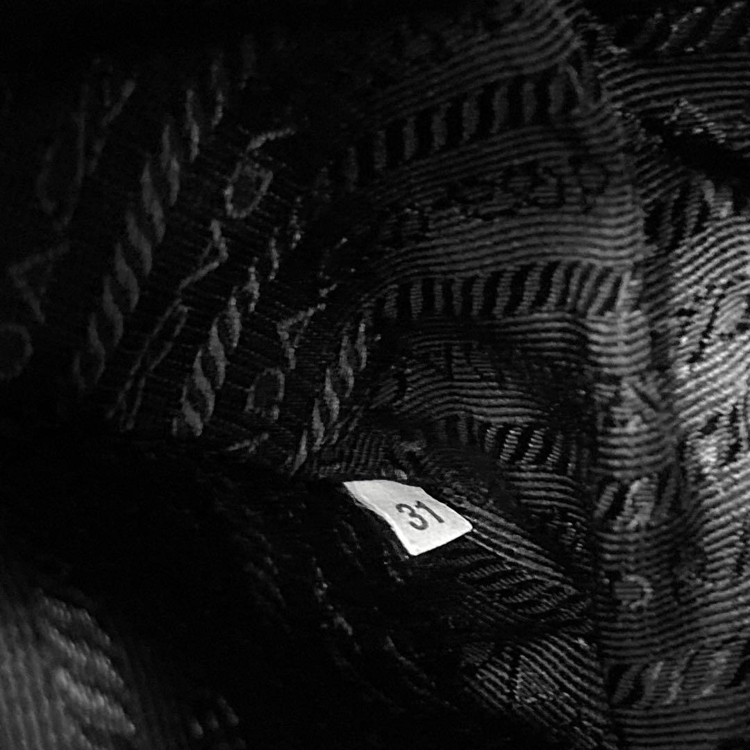 極美品　PRADA プラダ　トートバッグ　ナイロン　ハンドバッグ　鍵　南京錠　黒