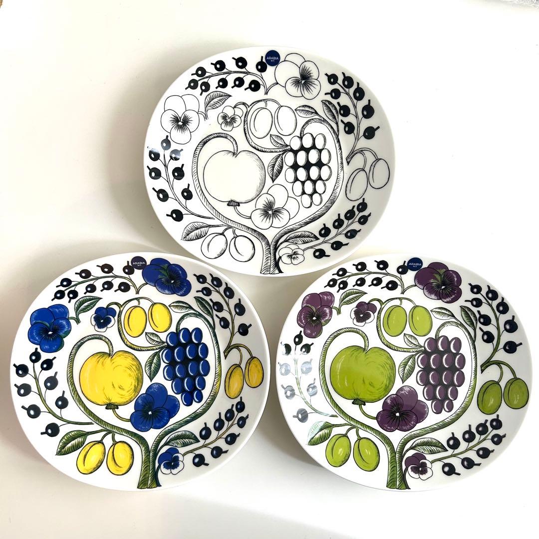 新品アラビアARABIA パラティッシ オーバルプレート25cmブラック カラー