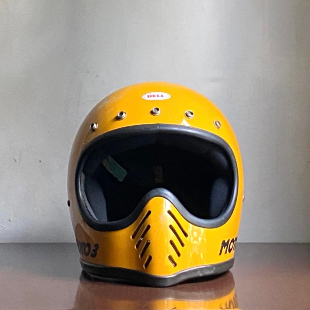 BELL MOTO3 目深加工 リペア済み 未使用 ビンテージヘルメット 族ヘル