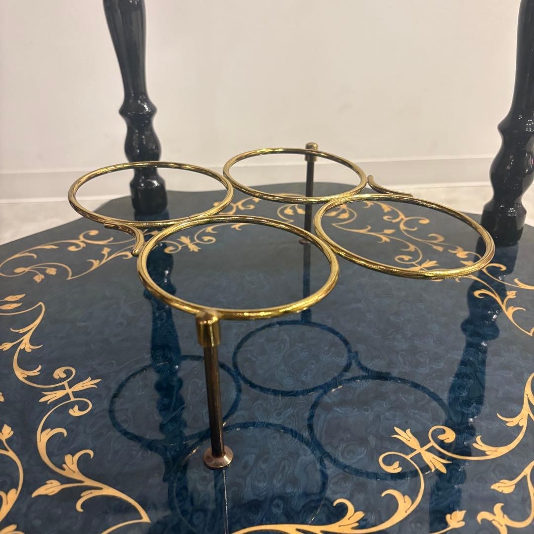 demain キッチンワゴン　象嵌細工　サイドテーブル　イタリア製