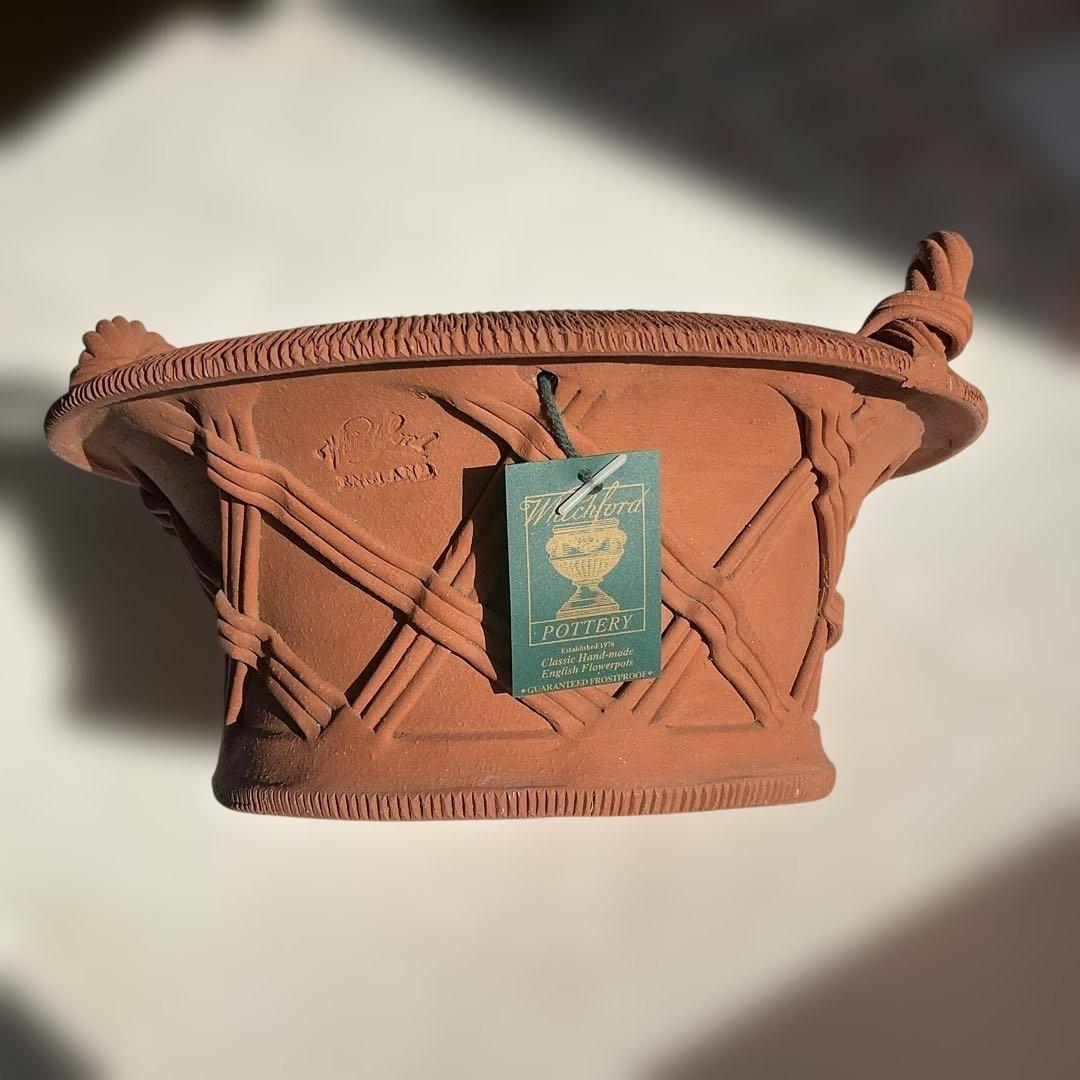 ウィッチフォード ハンドル付きバスケット鉢 直径36cmサイズ