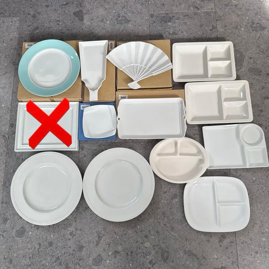 ポーセラーツ白磁11点