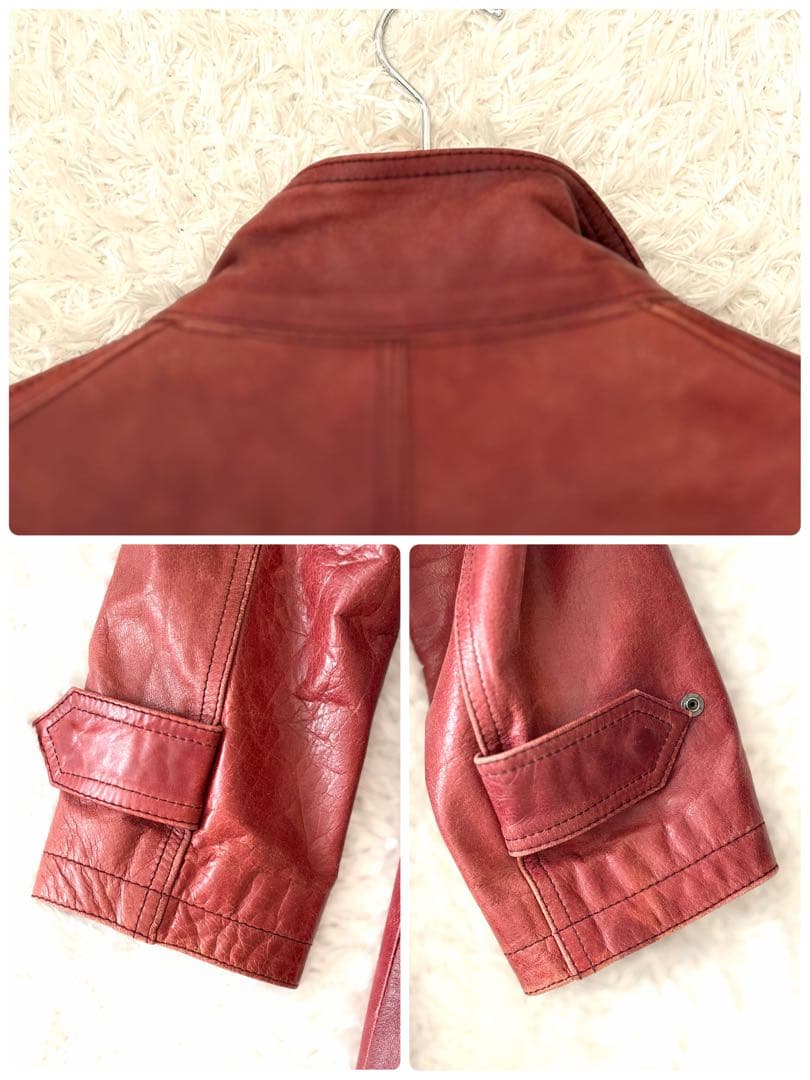 ✨希少色✨ トルネードマート コート レザー ロング ベルト L ファスナー