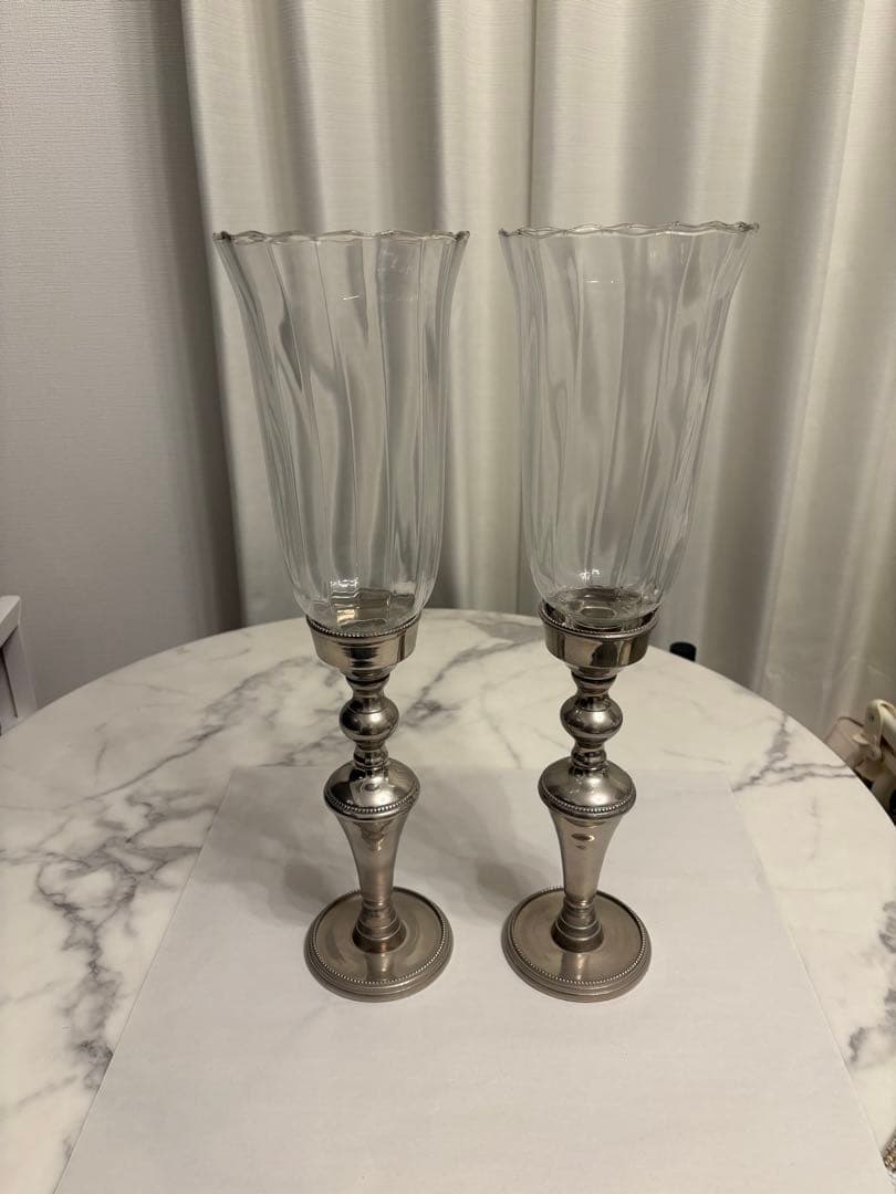 EICHHOLTZ ガラスフラワーベース 2個セット