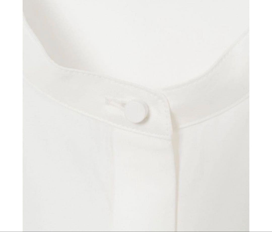 売り切り新品　アナイ　トリアセコットンレースラッフル ブラウス　36