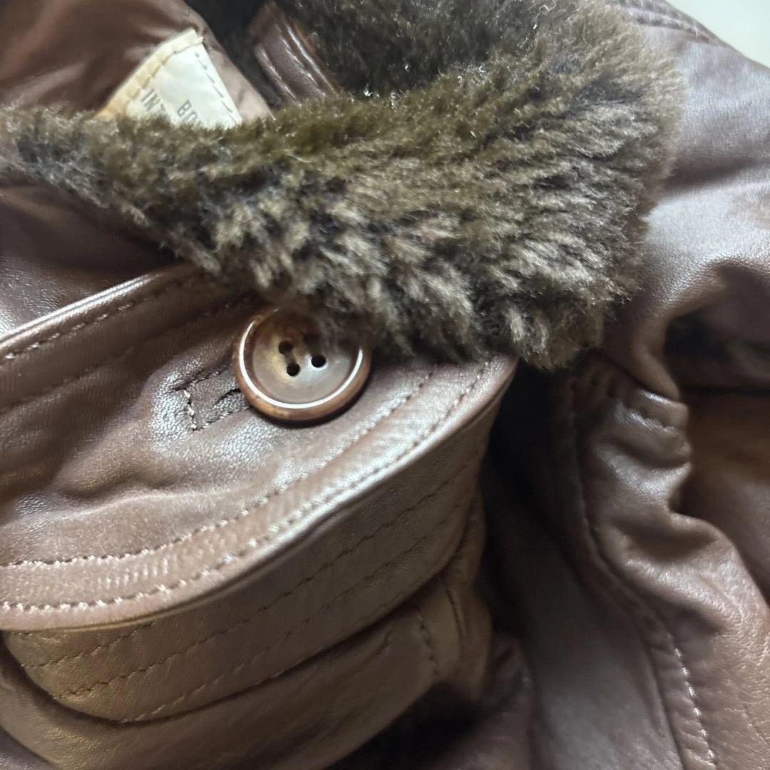 EDWIN G-1 カウレザー ボア フライトジャケット L