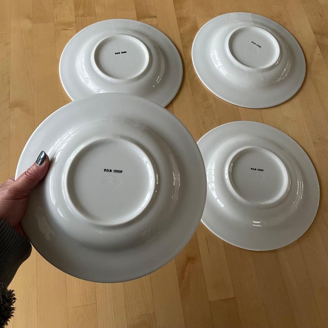 APILCO FOB coop スーププレート　22.5cm　4枚