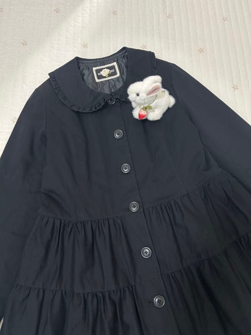 ピンクハウス　ティアード　フレア　コート　春　キルティング　ローズ　2025