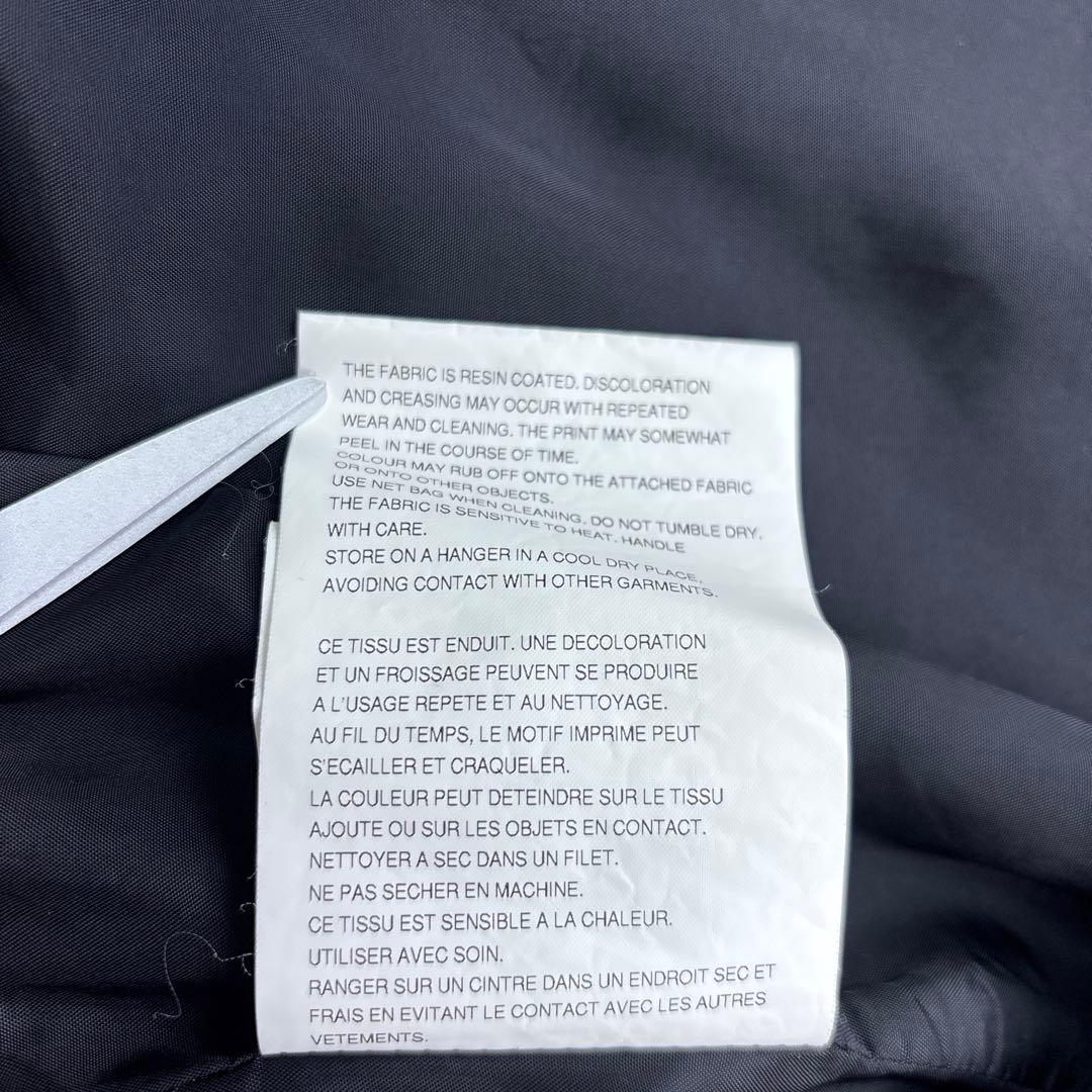 ブラック コムデギャルソン フェイク レザー ジップ ブルゾン M 黒 メンズ