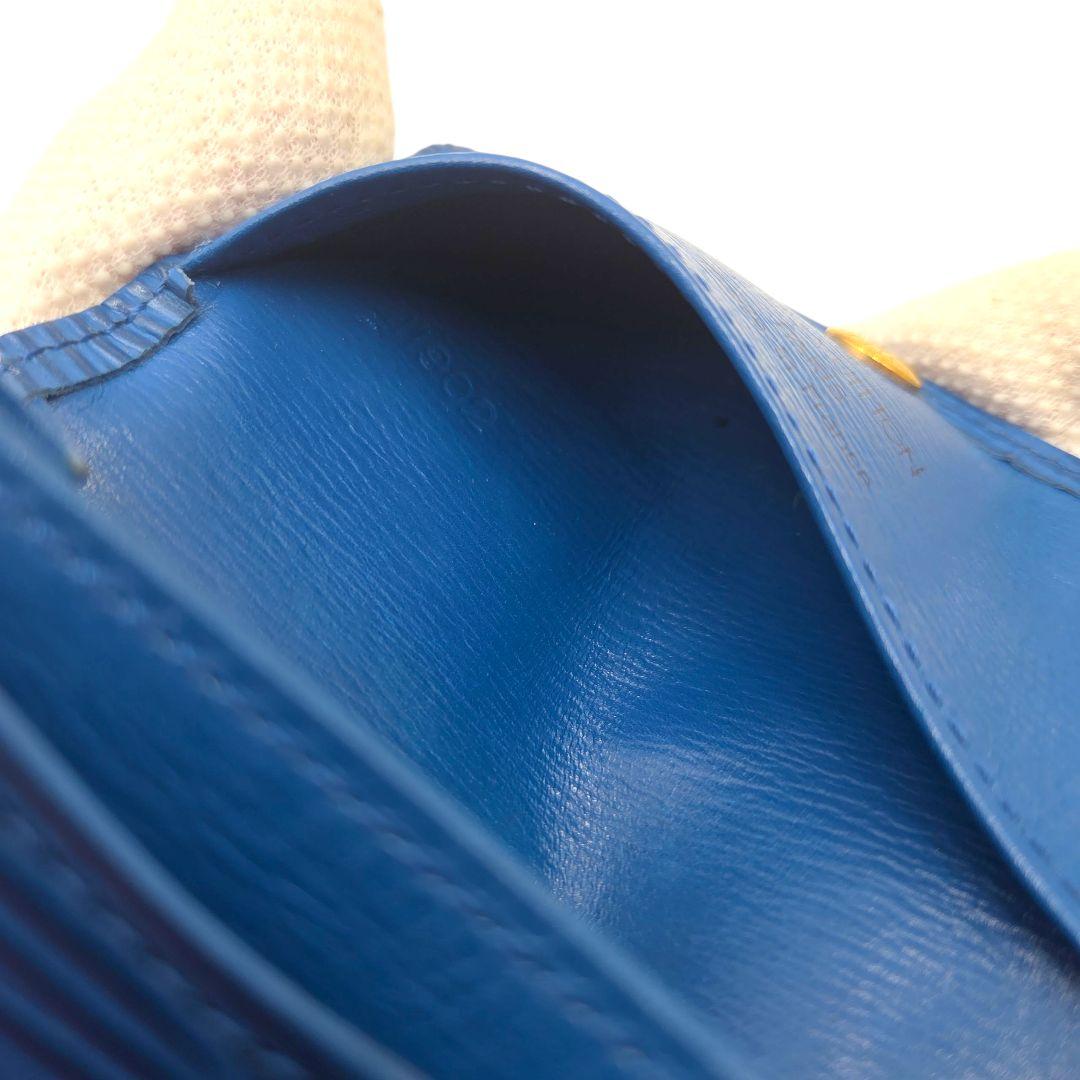 良品●LOUIS VUITTON サーンプル エピ ケース 小銭入れ 青