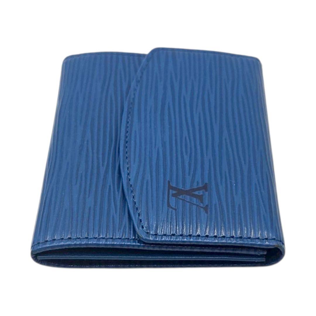 良品●LOUIS VUITTON サーンプル エピ ケース 小銭入れ 青
