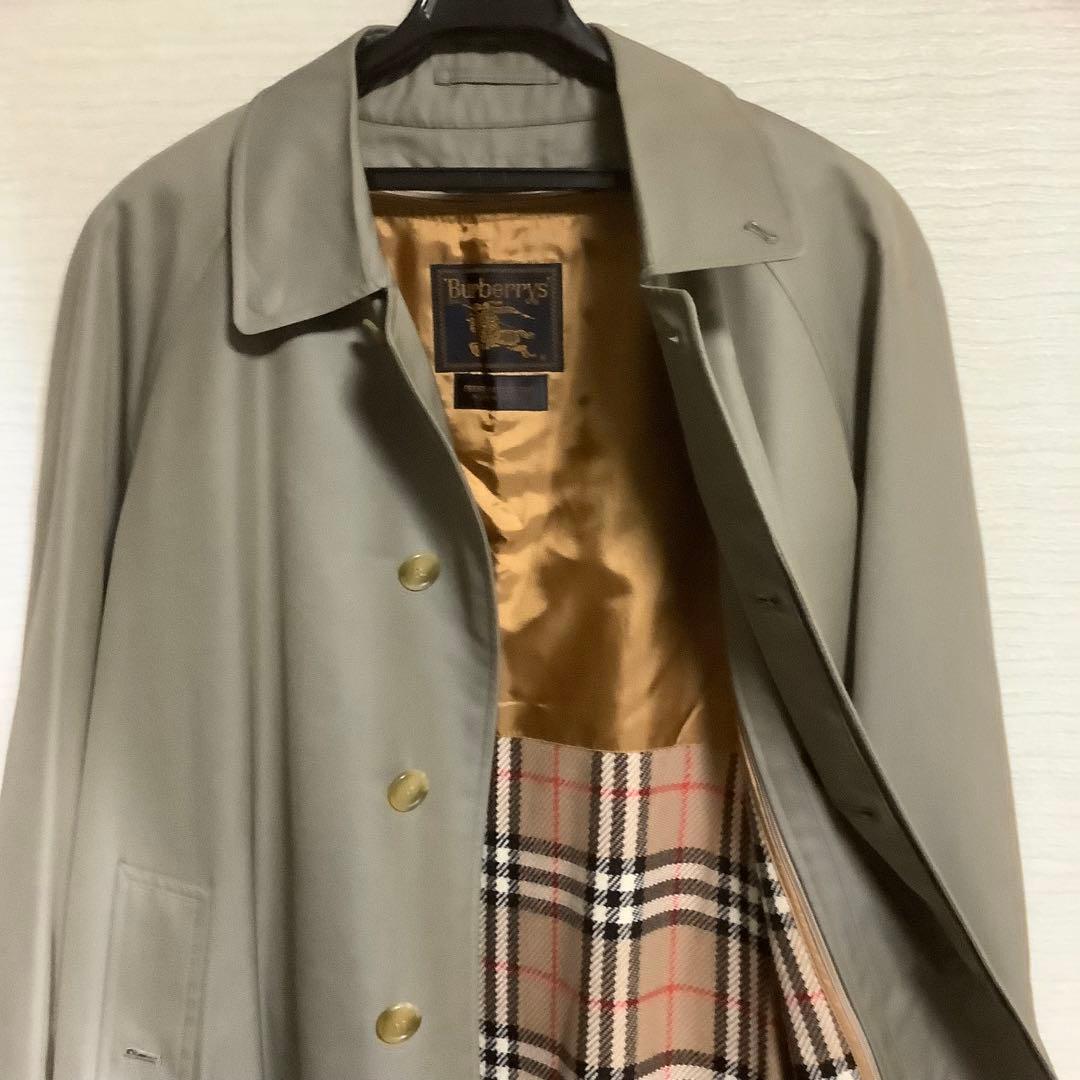 【最高級】バーバリーズ　 ステンカラーコート シルク カシミヤ混 バルマカーン