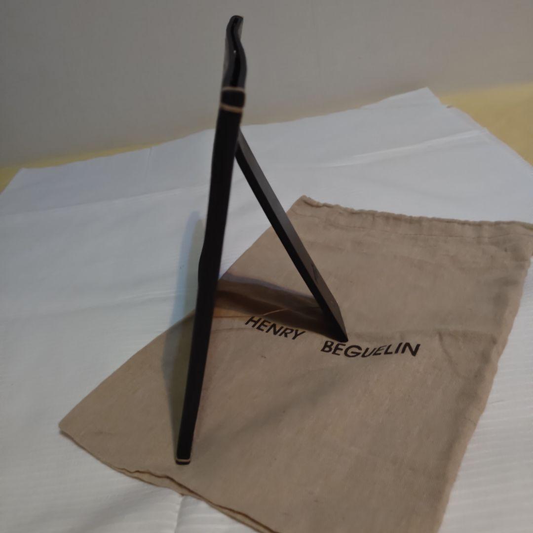 【幻レア・ほぼ未使用】エンリーベグリン　レザー　フォトフレーム ブラック　写真立