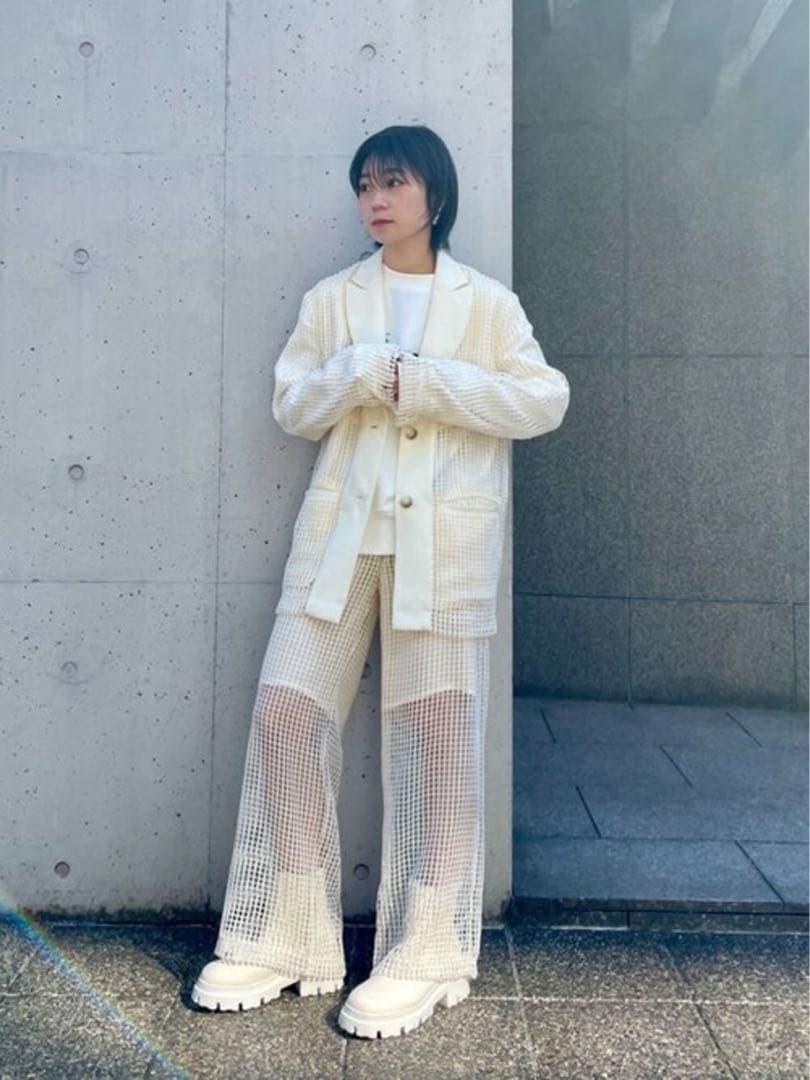 【MAISON SPECIAL】スクエアメッシュレース セットアップ