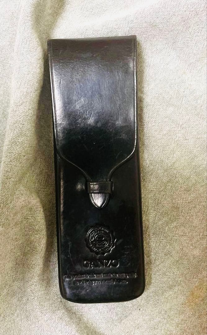 ガンゾGANZO レザー ペンケース ブラック