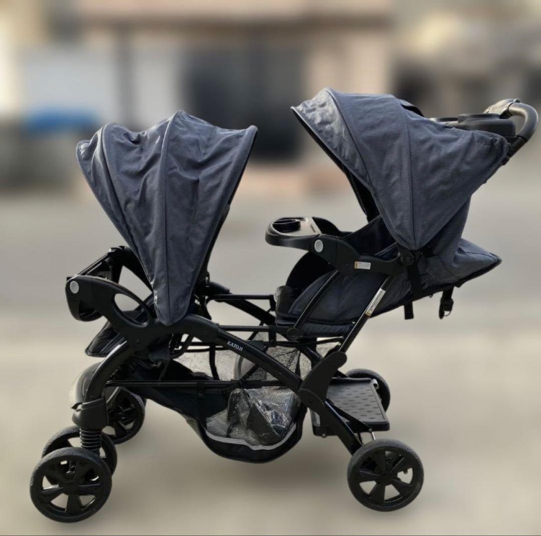 みみ様 N503 KATOJI ベビーカー 二人乗り