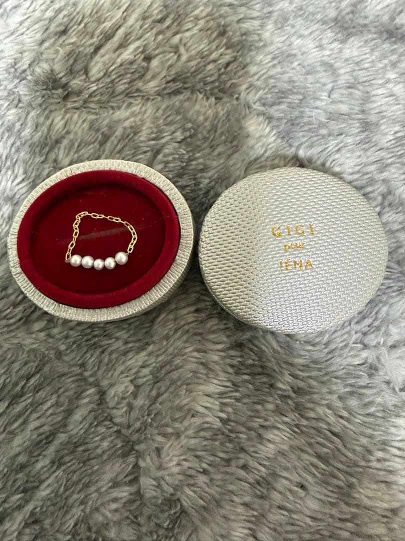 GIGI/ジジ 別注 PEARL CHAIN RING EX IENA イエナ