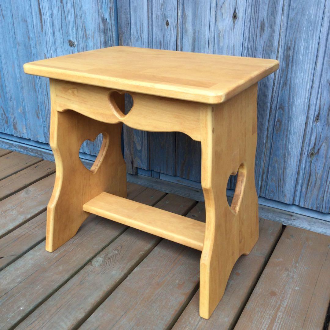 アメリカンカントリー家具　カントリーハート　ベンチ型　スツール