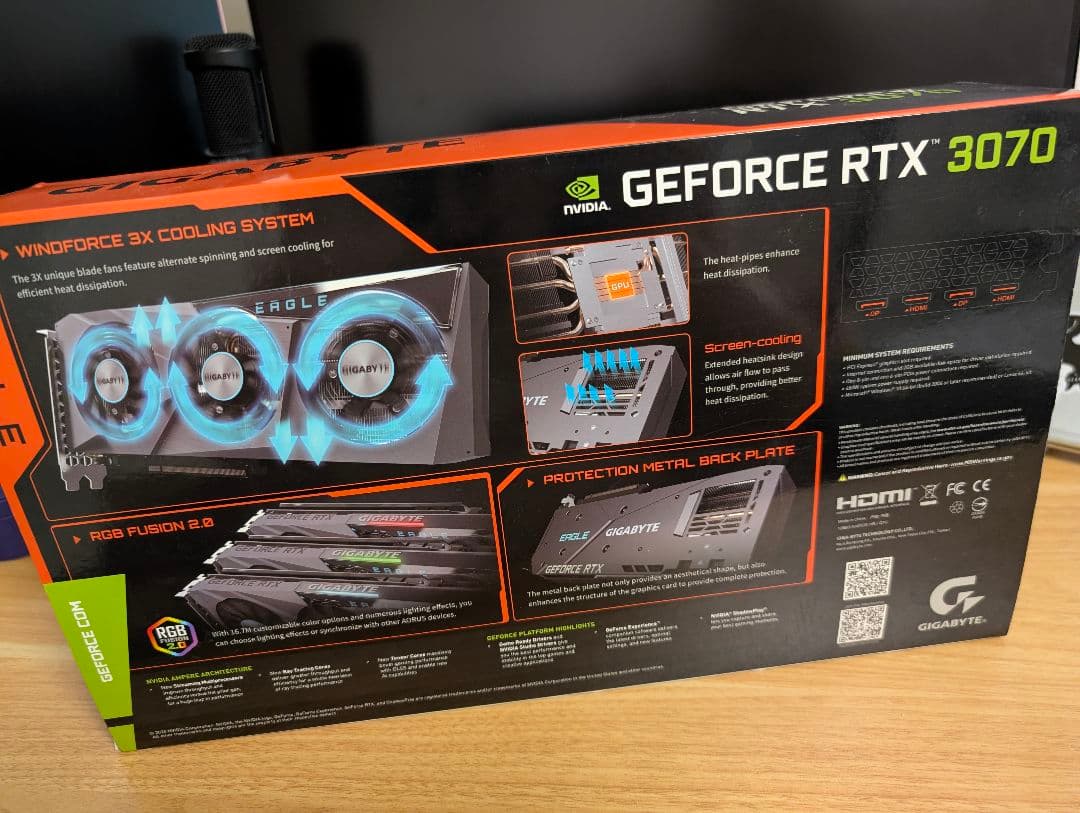 グラフィックボード・グラボ・ビデオカード GIGABYTE EAGLE GEFORCE RTX3070