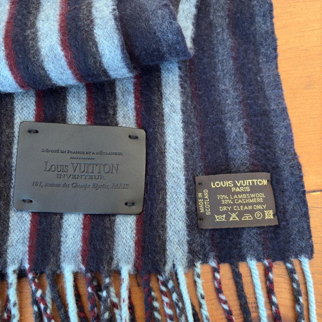ルイヴィトン LOUIS VUITTON マフラー ウール カシミヤ