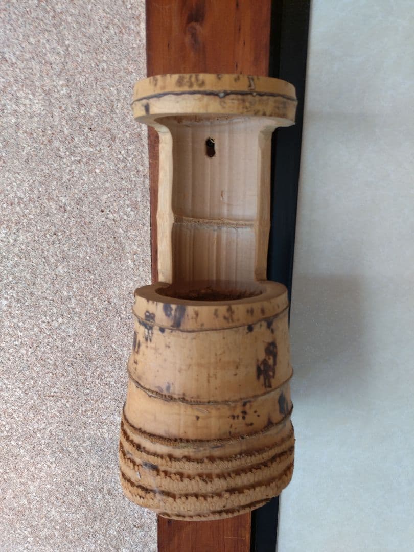 1 竹　一重切　花器　花入　華道　茶道　竹製