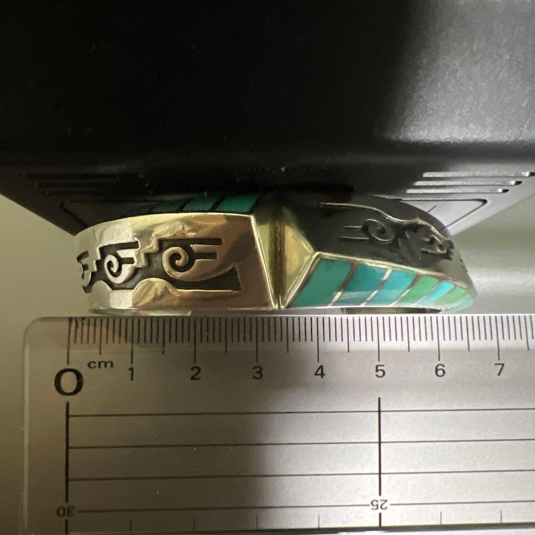 ロンパーカー インレイ×オーバーレイ バングル　ナバホ NAVAJO