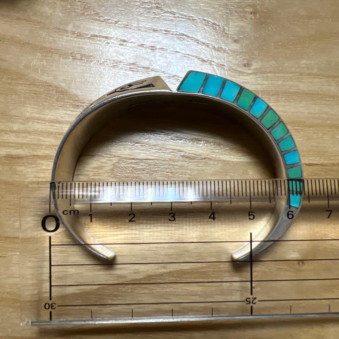 ロンパーカー インレイ×オーバーレイ バングル　ナバホ NAVAJO