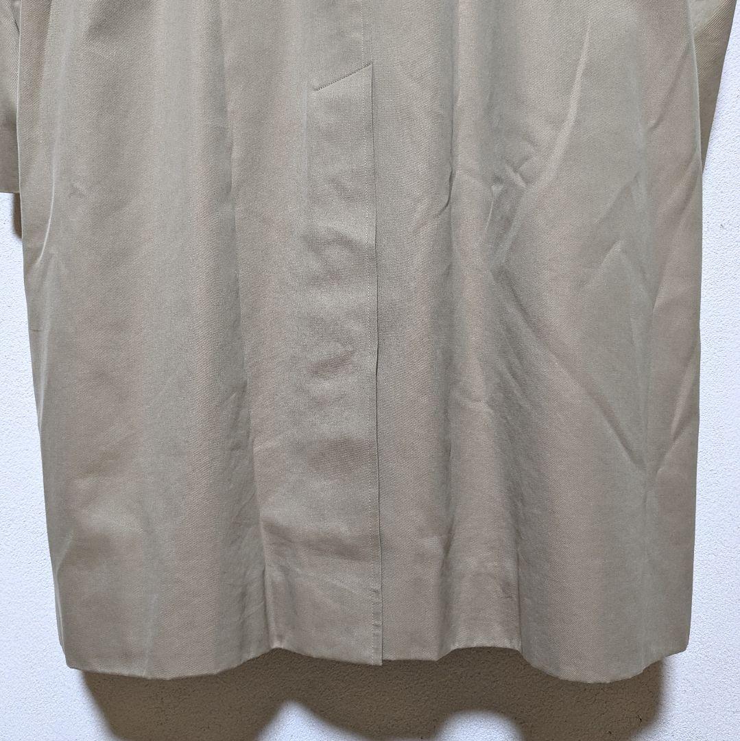 美品 80〜90s バーバリー ステンカラーコート メンズ コットン ベージュ5