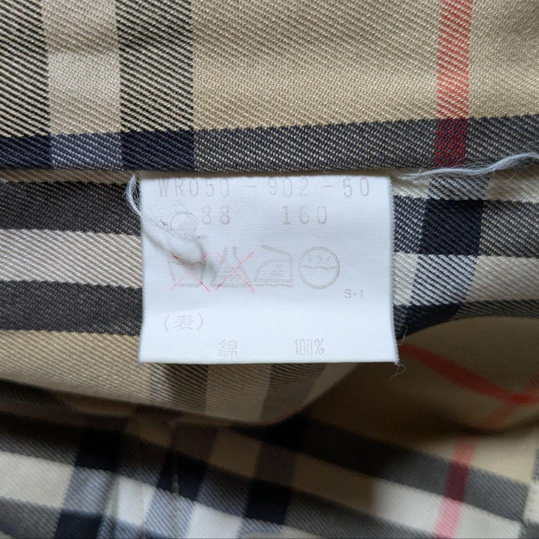 美品 80〜90s バーバリー ステンカラーコート メンズ コットン ベージュ5