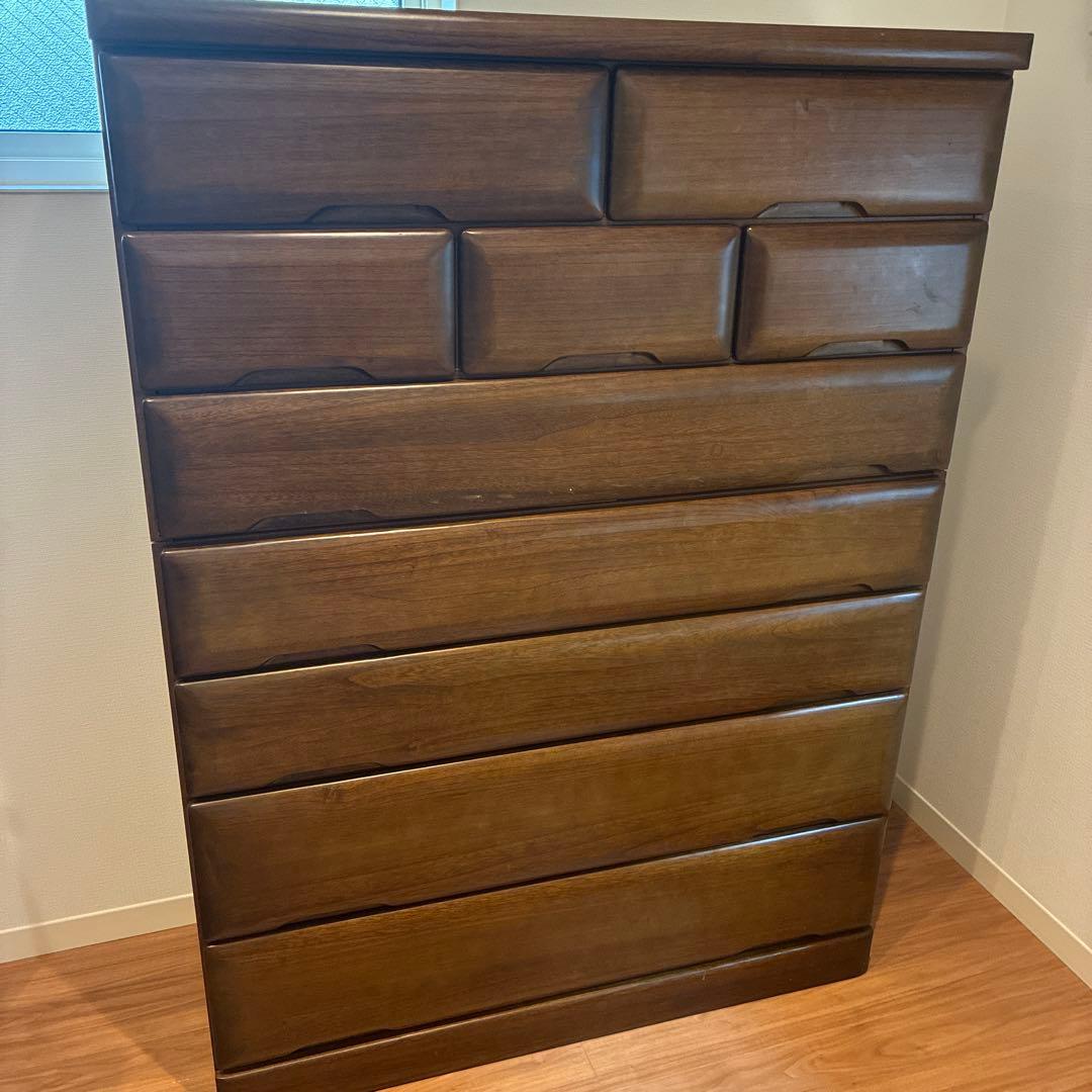 桐箪笥　桐たんす　洋服たんす　洋たんす　箪笥　7段　衣装