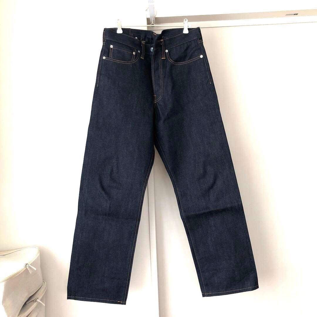 ES:S エス　CINCH BACK BAGGY JEANS ネイビー　32