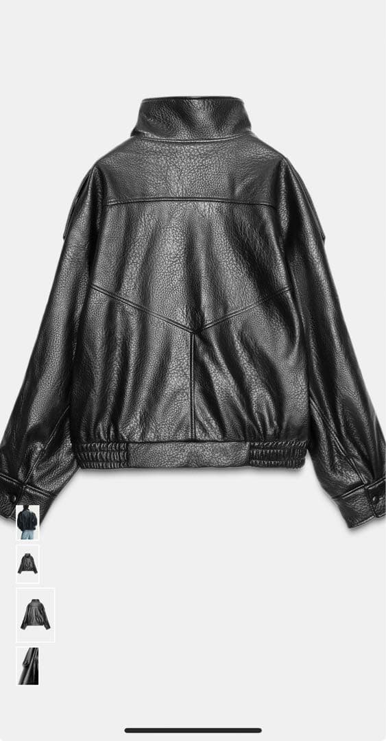 ZARA フェイクレザージャケット　xl