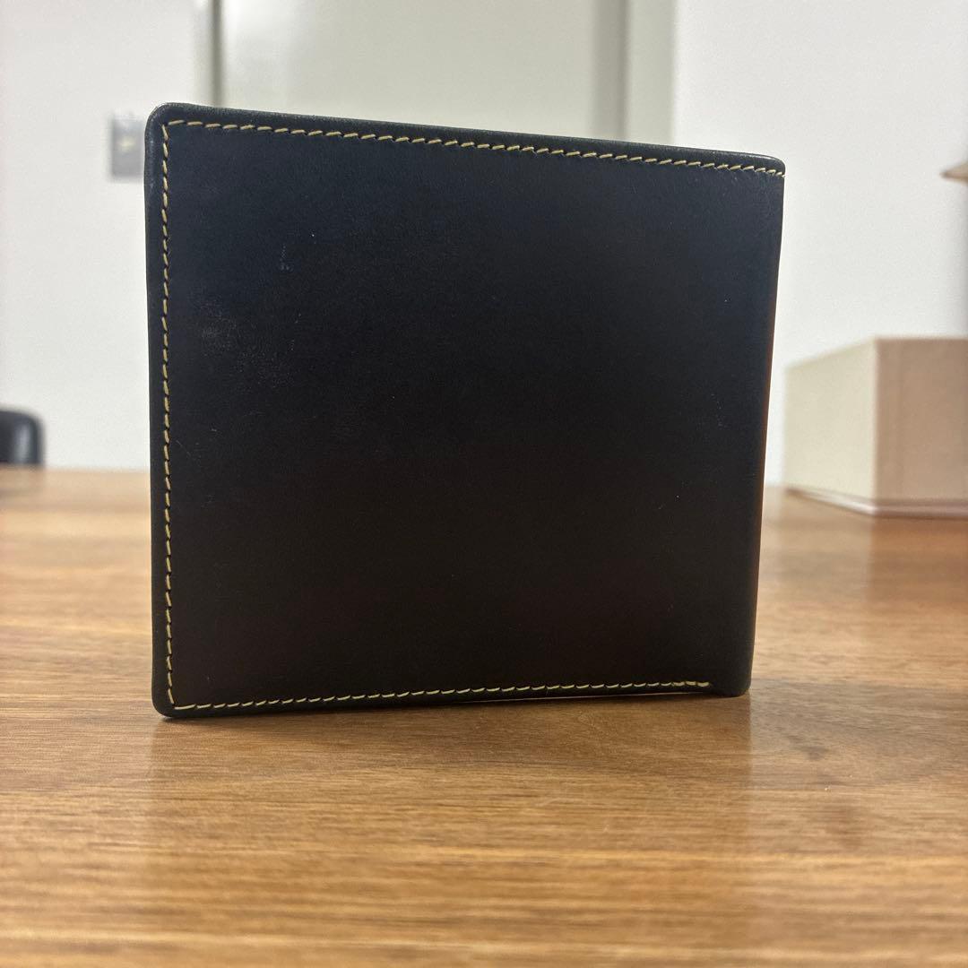 新品　ホワイトハウスコックス　ブライドルレザー　ネイビー　二つ折り財布S7532
