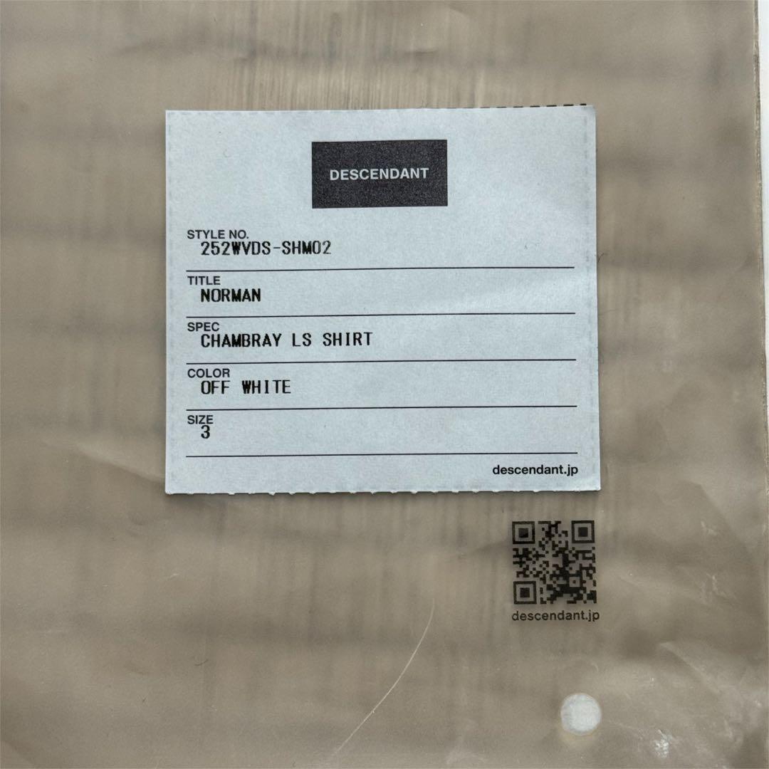 DESCENDANT 25 シャンブレーシャツ
