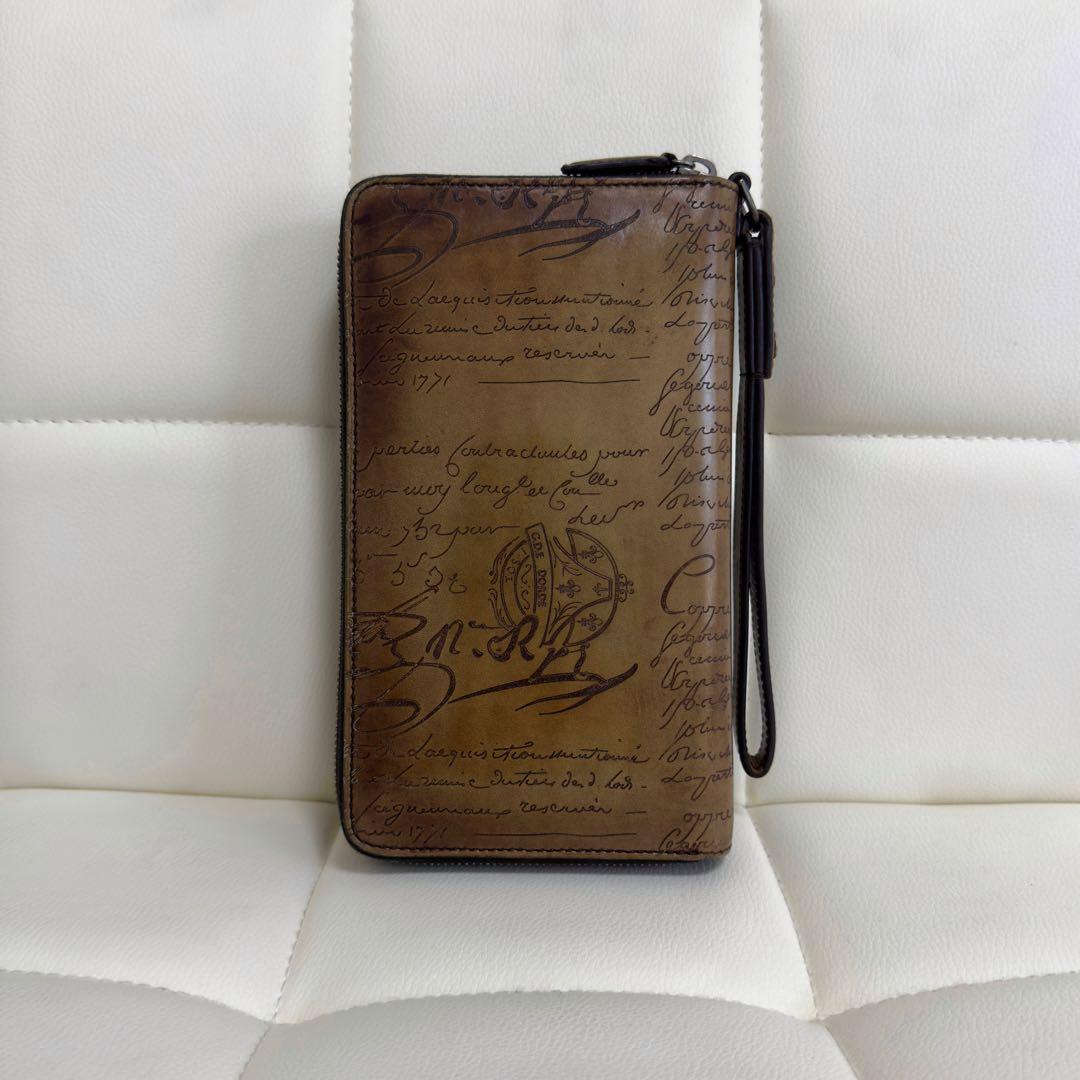 定価34.2万円 ベルルッティ タリ TALI スクリットレザー長財布