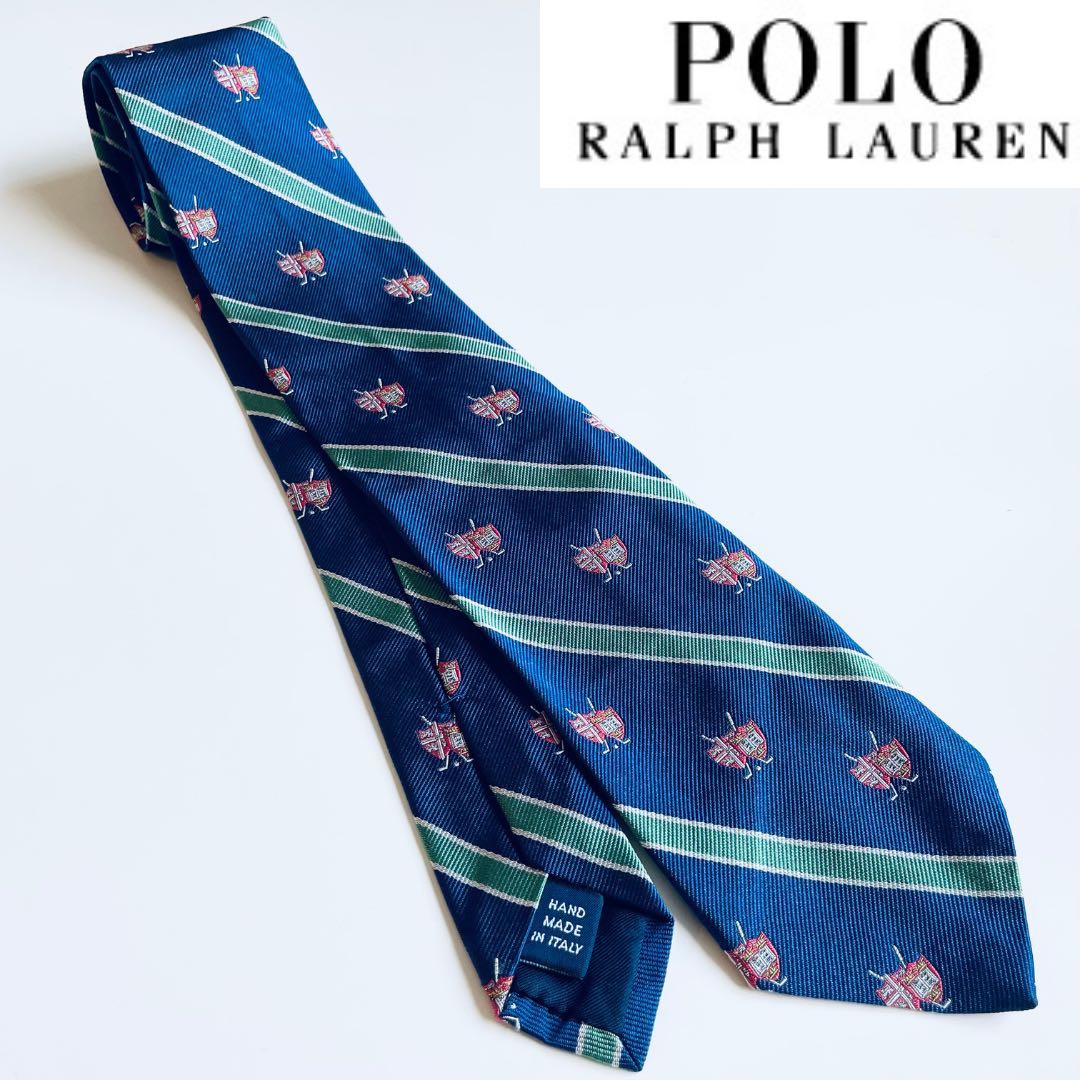 新品　ラルフローレン　希少　メイドインイタリアのこだわりが詰まった高級シルクタイ