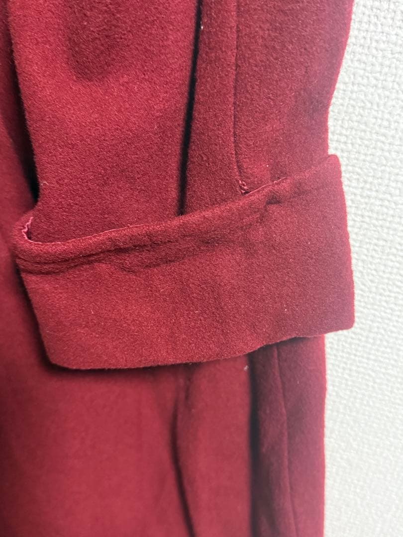 Leur getter リボンコート　赤　Aラインロングコート　ルルゲッタ