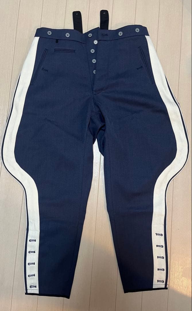 サ*ト様 ドイツ国防軍　ドイツ空軍　将官用乗馬ズボン複製　ほぼ未使用　肩章おまけ