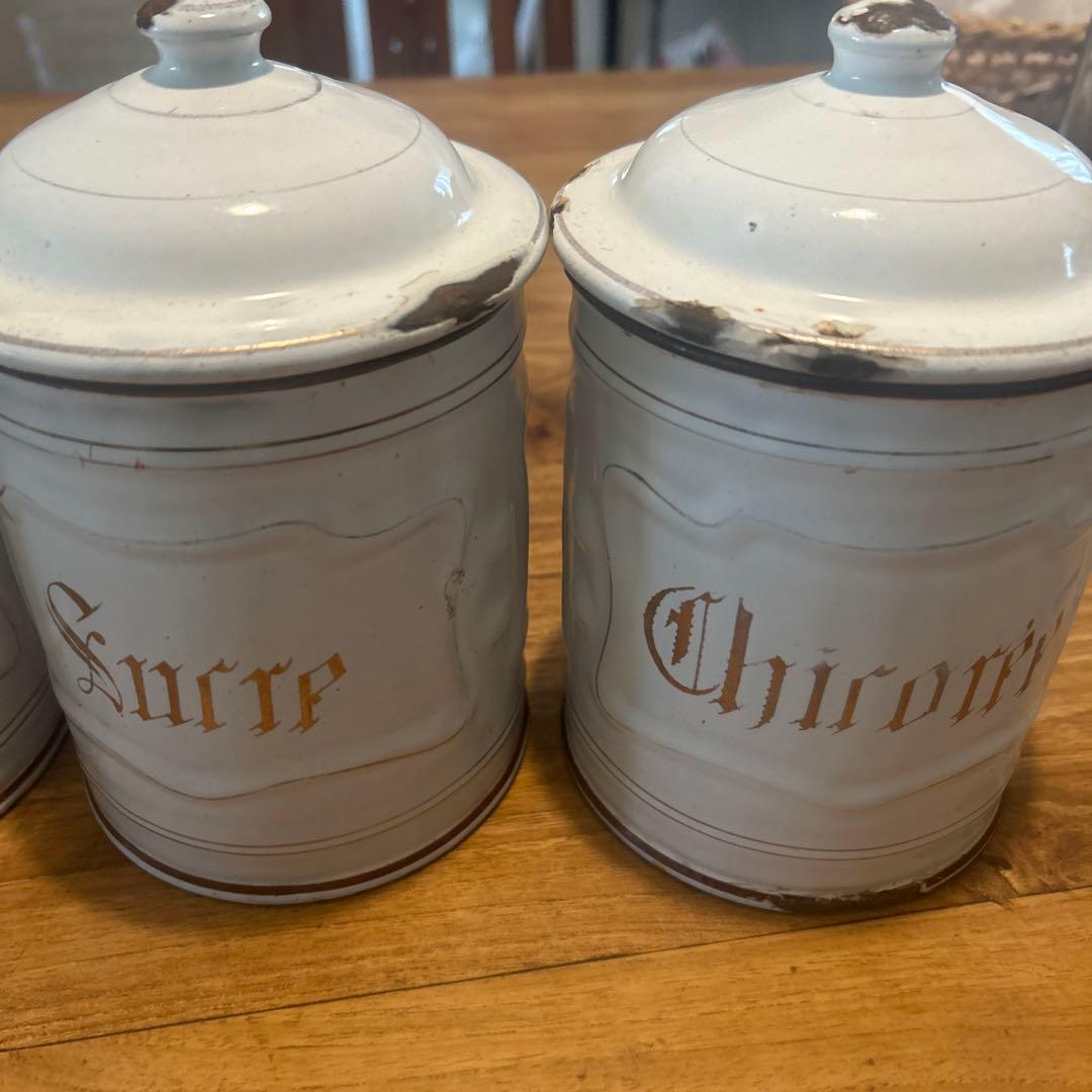 Antiqueキャニスタ−セット 3缶