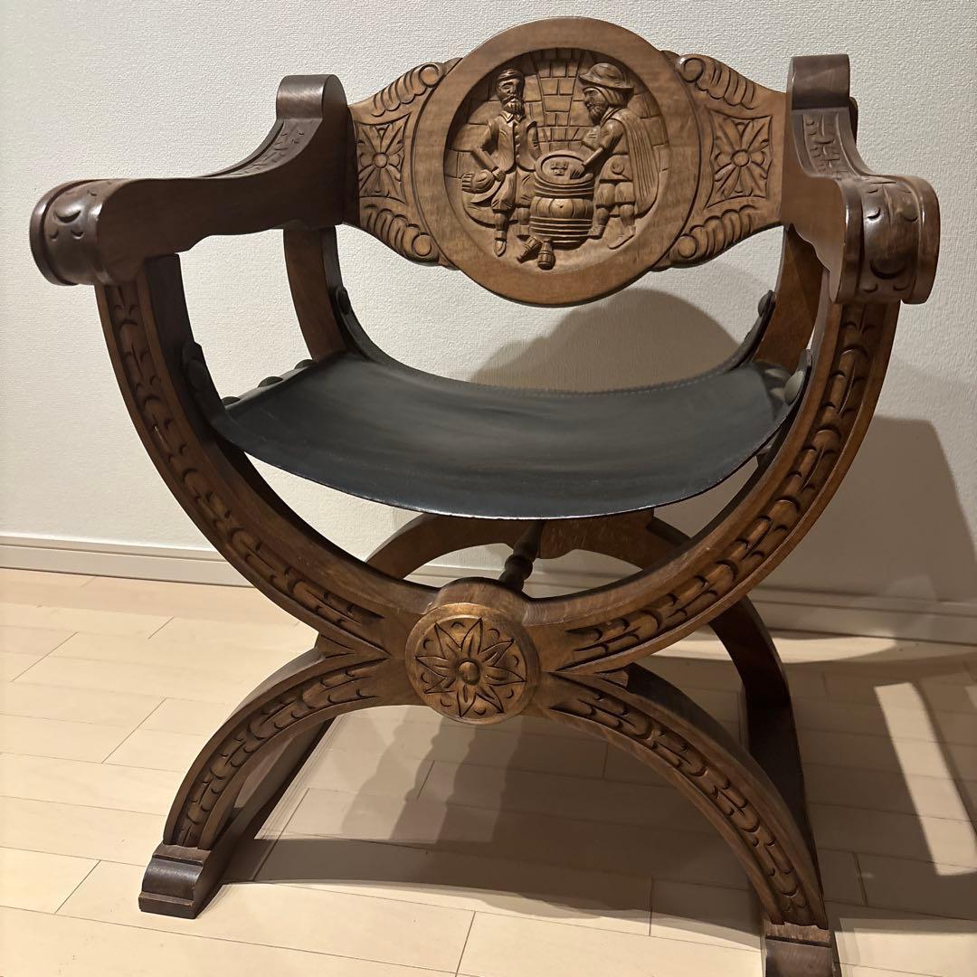 アンティーク家具 ダンテスカチェア サヴォナローラチェア ヴィンテージ