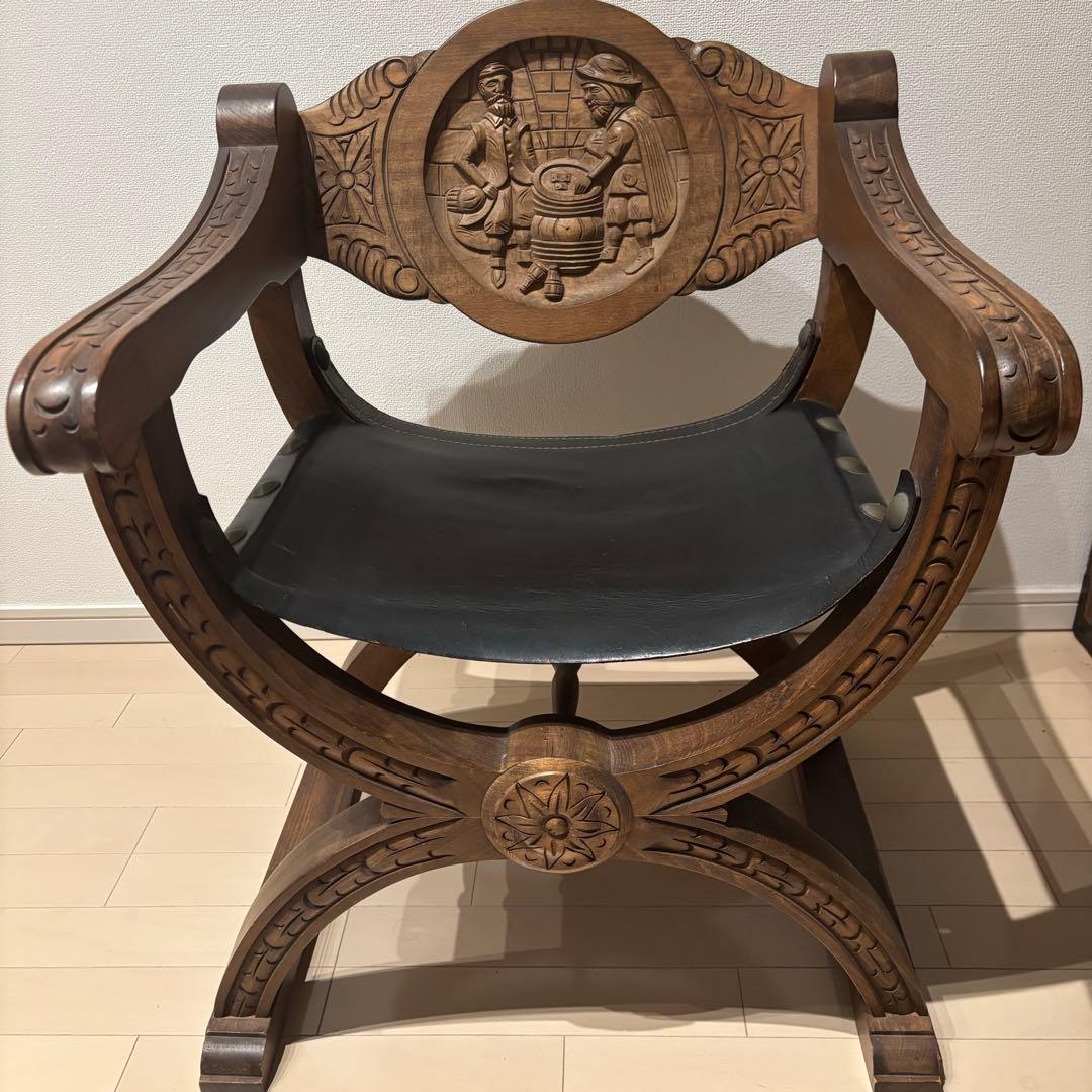 アンティーク家具 ダンテスカチェア サヴォナローラチェア ヴィンテージ