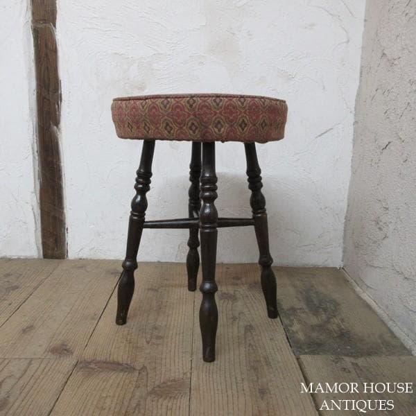 イギリス アンティーク 家具 スツール キッチンスツール イス 英国 4767e