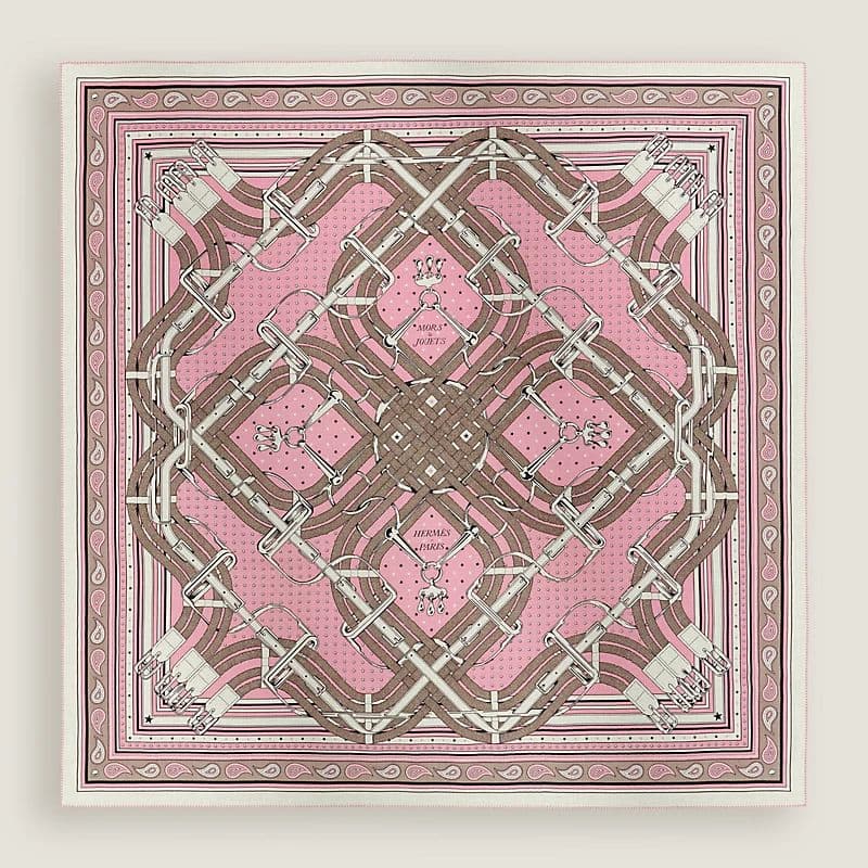 最新作❗【新品】HERMES カレジェアン 馬銜 バンダナ カシミアシルク