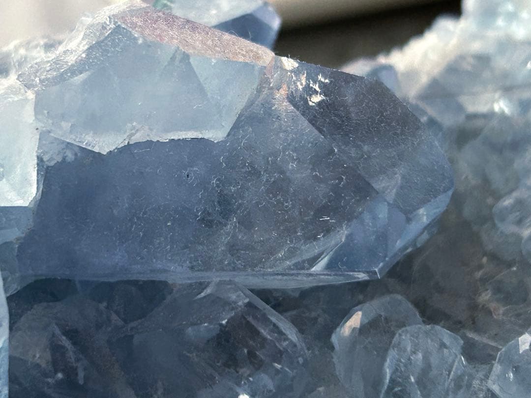 ✨希少✨【天然石】セレスタイト 天青石 クラスター 約3.8kg 特大結晶❣️